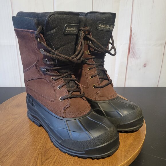 Kamik Nation Plus Men’s Sz 9 Waterproof Pac Thinsulate Insulated Boots NEW - Picture 1 of 11